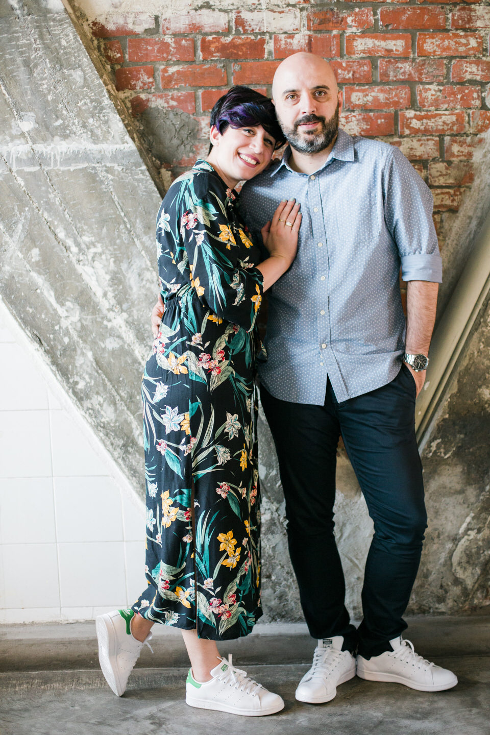 Colorful Pre-Wedding Downtown Athens by Fiorello Photography