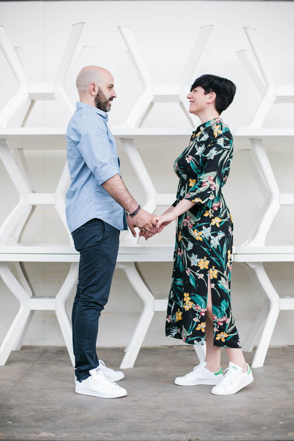 Colorful Pre-Wedding Downtown Athens by Fiorello Photography