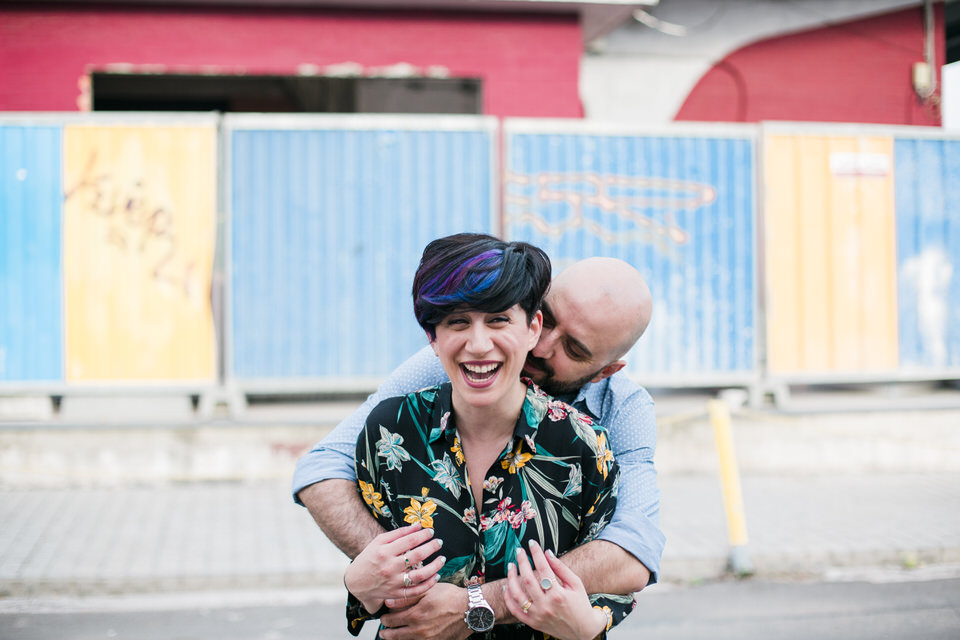 Colorful Pre-Wedding Downtown Athens by Fiorello Photography