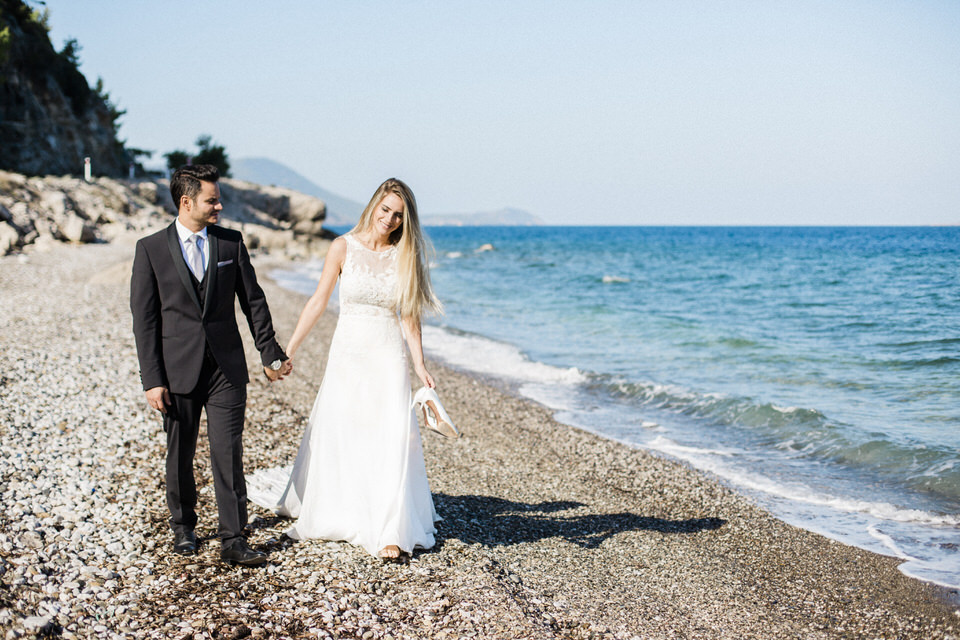 Day After Wedding Photo Shoot by the Sea by Fiorello Photography