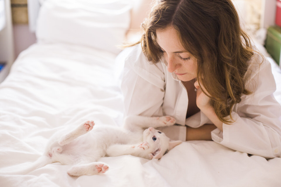 When a cat loves a lady, the story of an unusual boudoir