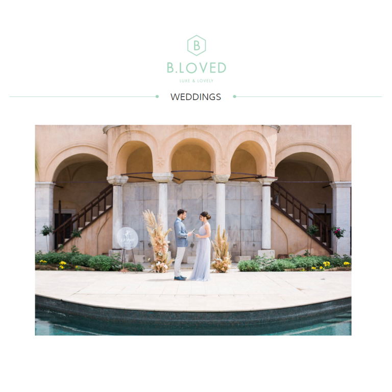 Luxury Elopement Featured at B.Loved