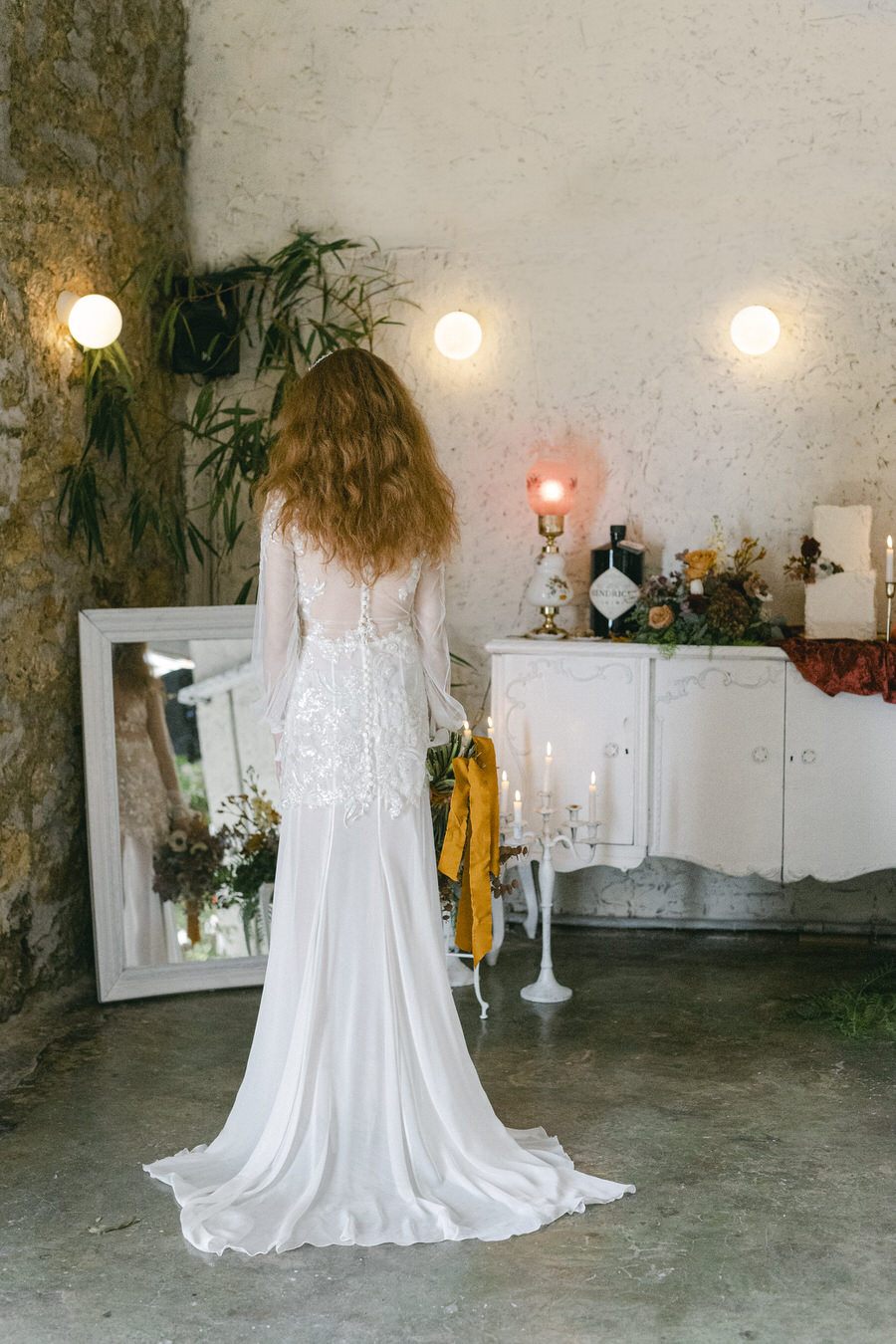 Baroque Inspired Wedding Editorial at Indoor Industrial Art Space by Fiorello Photography