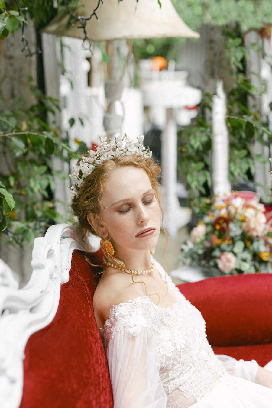 Baroque Inspired Wedding Editorial at Indoor Industrial Art Space by Fiorello Photography