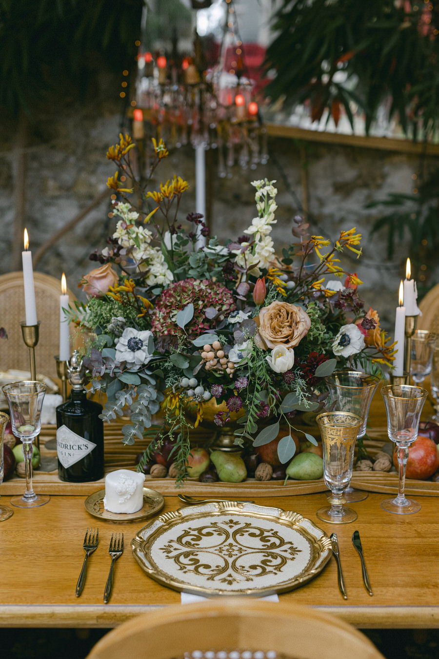 Baroque Inspired Wedding Editorial at Indoor Industrial Art Space by Fiorello Photography