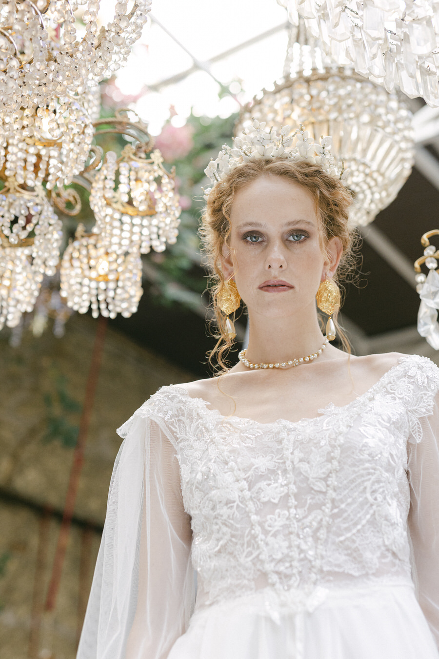 Baroque Inspired Wedding Editorial at Indoor Industrial Art Space by Fiorello Photography