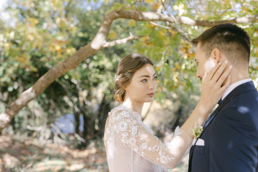 Botticelli Inspired Wedding Editorial in Greece Fiorello Photography