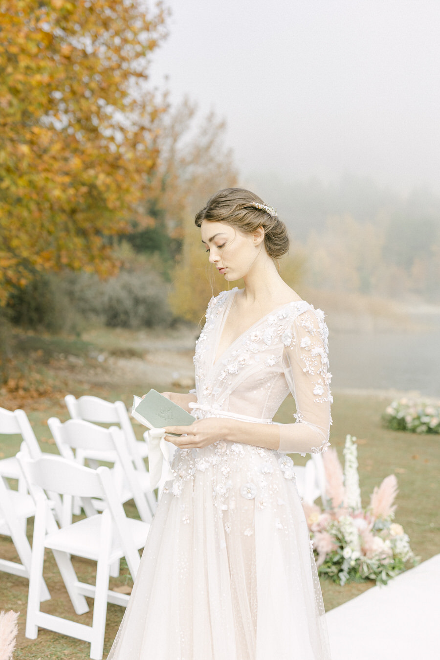 Botticelli Inspired Wedding Editorial in Greece Fiorello Photography