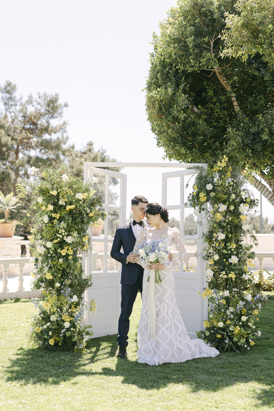 A Bridgerton Inspired Wedding Editorial in Greece | Featured in StyleMePretty