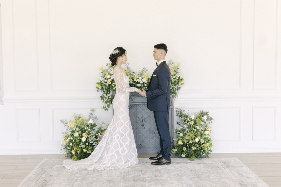 A Bridgerton Inspired Wedding Editorial in Greece | Featured in StyleMePretty