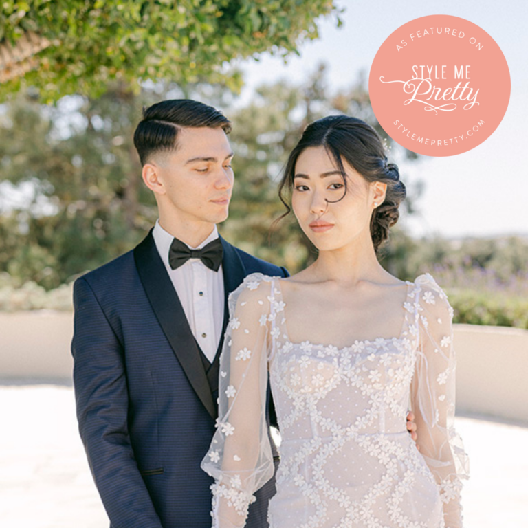 A Bridgerton Inspired Wedding Editorial in Greece | Featured in StyleMePretty