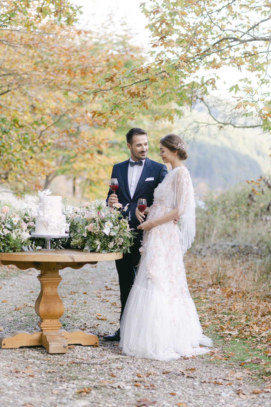 Botticelli Inspired Wedding Editorial in Greece Featured in MagnoliaRouge