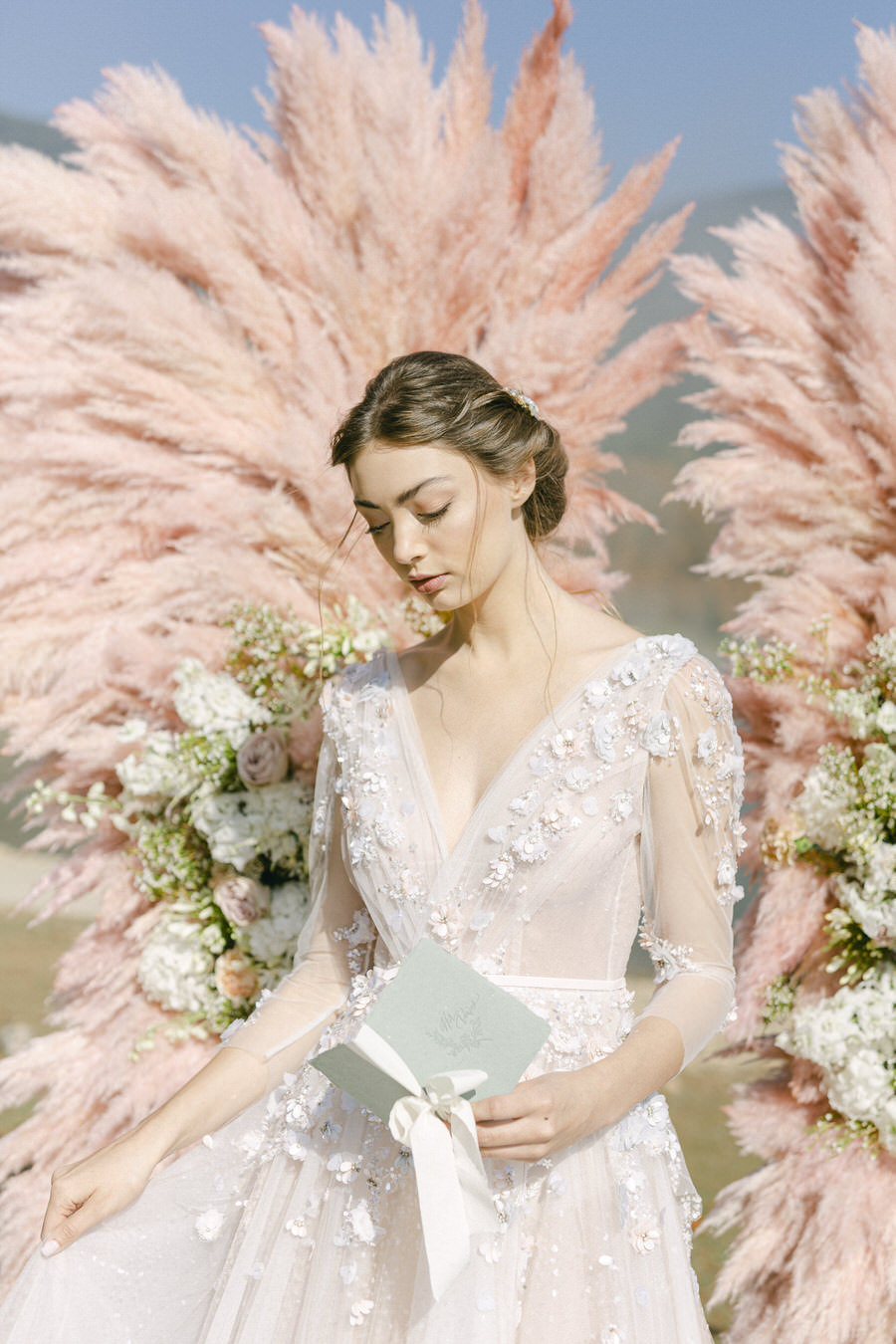 Botticelli Inspired Wedding Editorial in Greece Featured in MagnoliaRouge