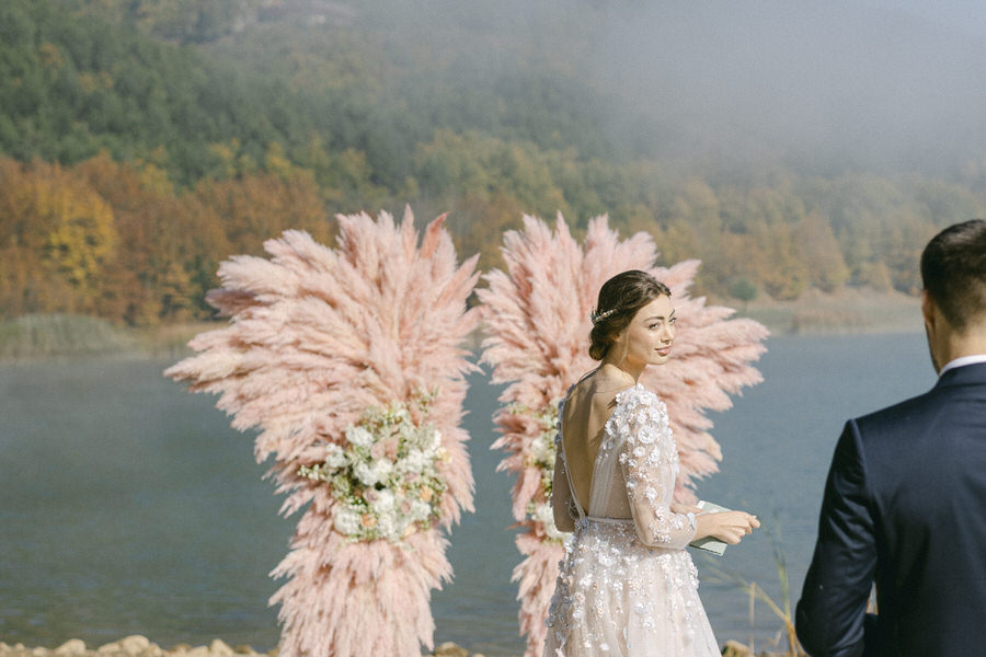 Botticelli Inspired Wedding Editorial in Greece Featured in MagnoliaRouge