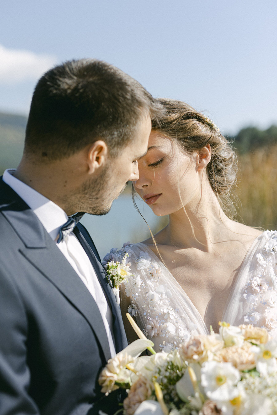 Botticelli Inspired Wedding Editorial in Greece Featured in MagnoliaRouge