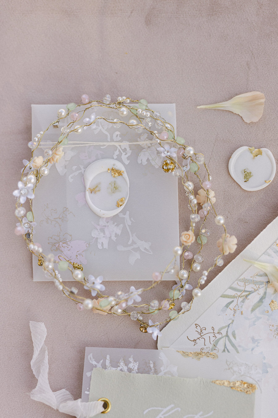 Botticelli Inspired Wedding Editorial in Greece Featured in MagnoliaRouge