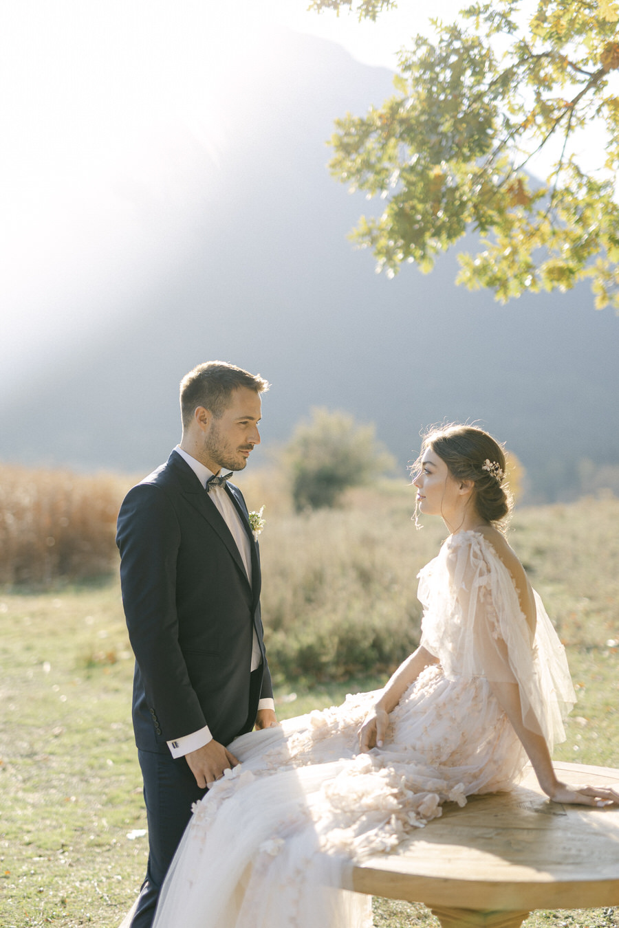 Botticelli Inspired Wedding Editorial in Greece Featured in MagnoliaRouge