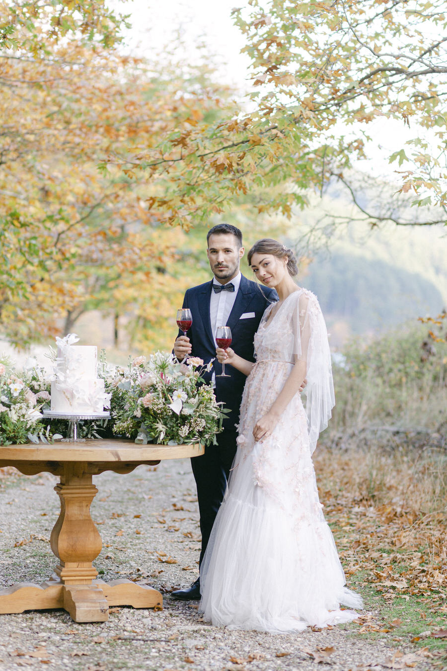 Botticelli Inspired Wedding Editorial in Greece Featured in MagnoliaRouge