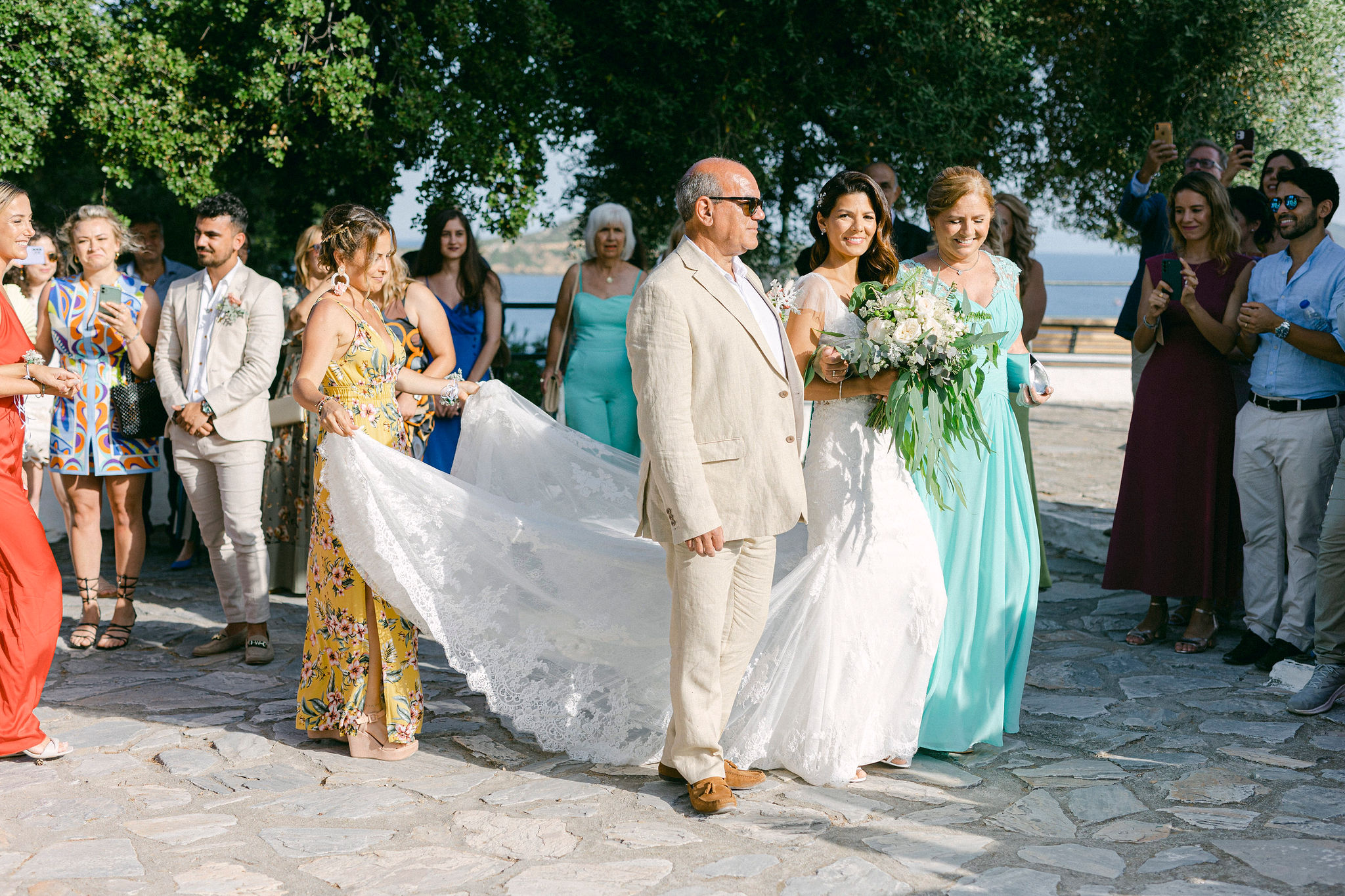 Whimsical Island Wedding in Skiathos