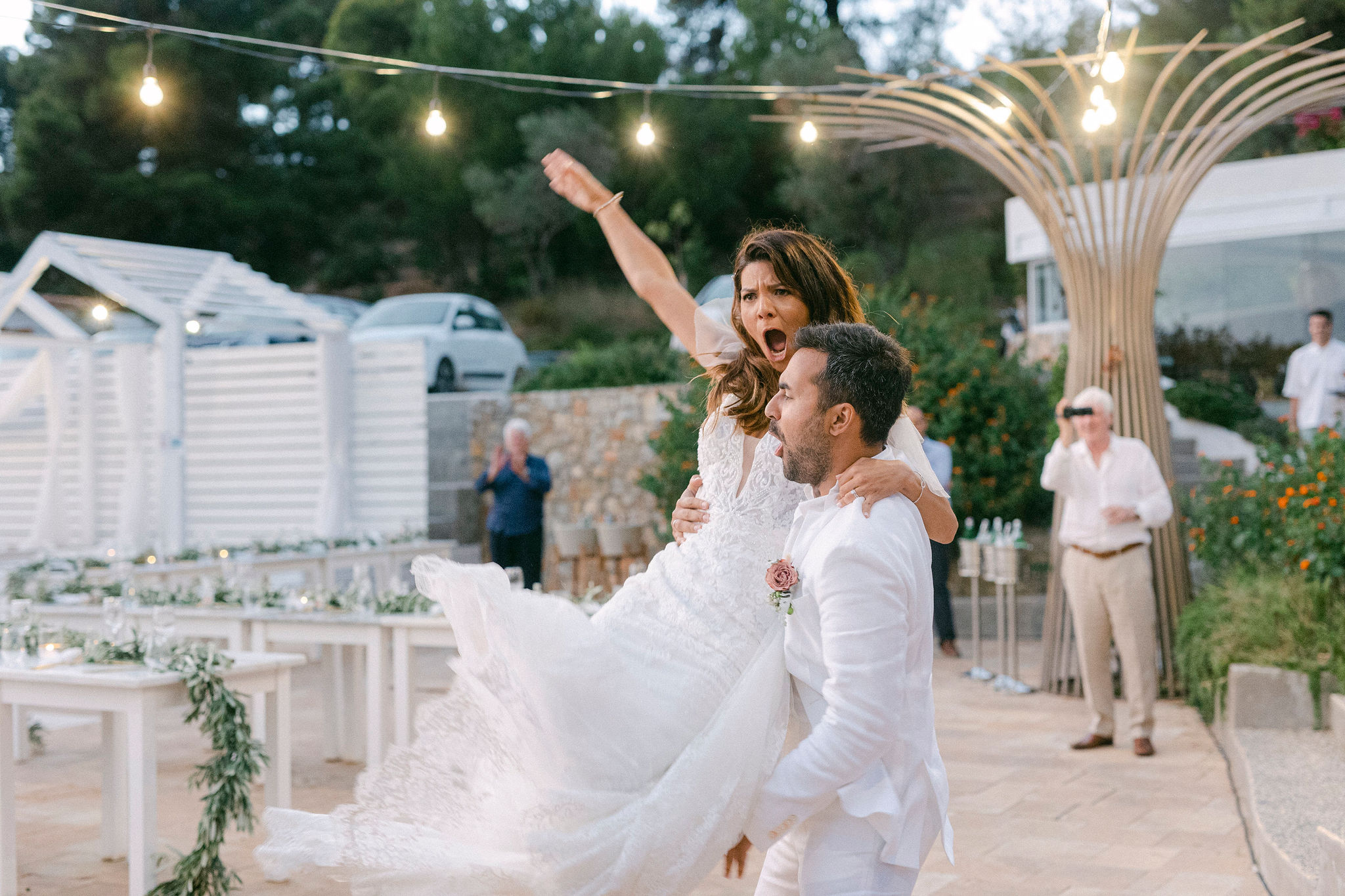 Whimsical Island Wedding in Skiathos